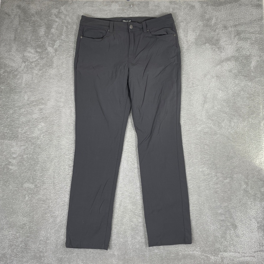 Toad&Co Rover 5 Pocket Lean Pant Mens 33x30 Grey Stretch Hiking Travel Gorpcore